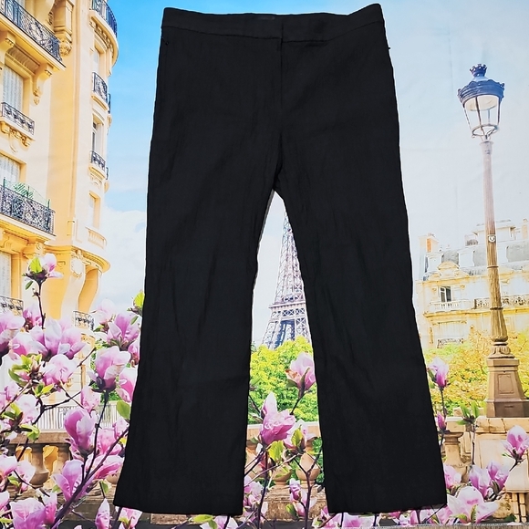 Theory Textured High Waist Stretch Pants Size 8 - Picture 2 of 6